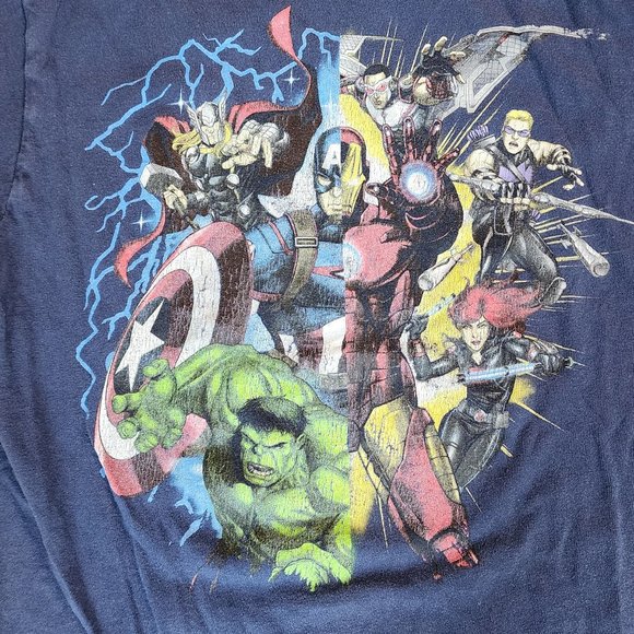 Marvel Characters T-Shirt Size Medium - Picture 4 of 8